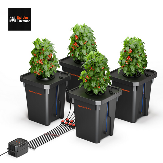 Spider Farmer DWC Hydroponik System 4er Set