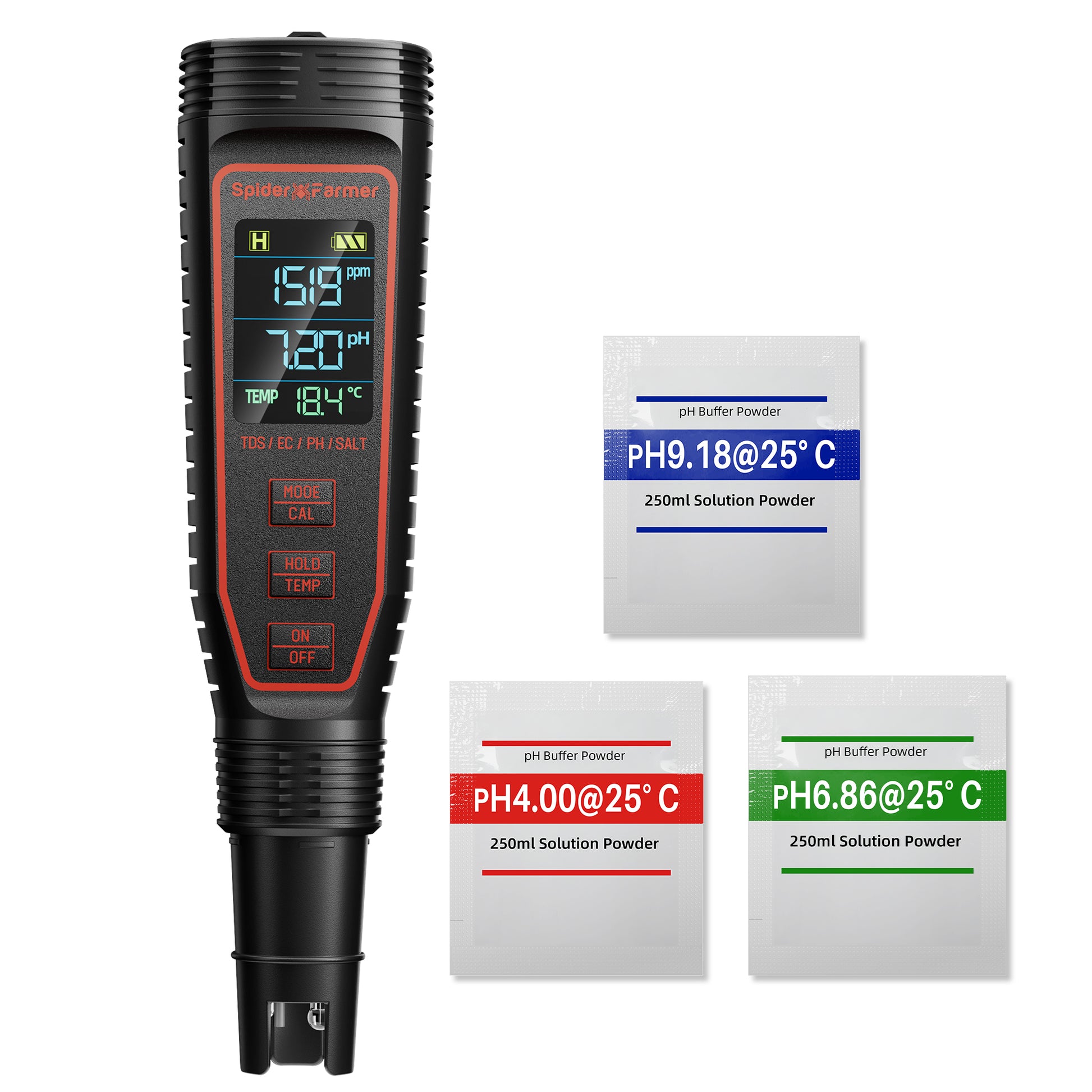 Spider Farmer 5-in-1 pH Meter Kit - Bild 2