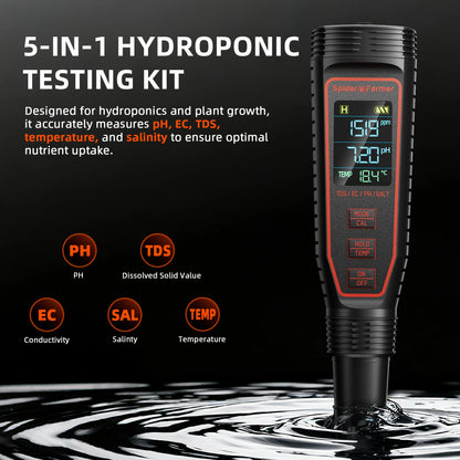 Spider Farmer 5-in-1 pH Meter Kit - Bild 3