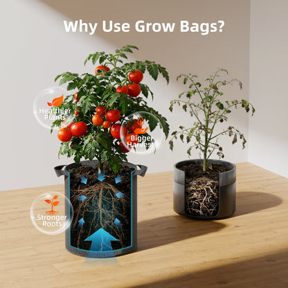 Spider Farmer Grow Bags 5 Gallon 5er Pack - Bild 3