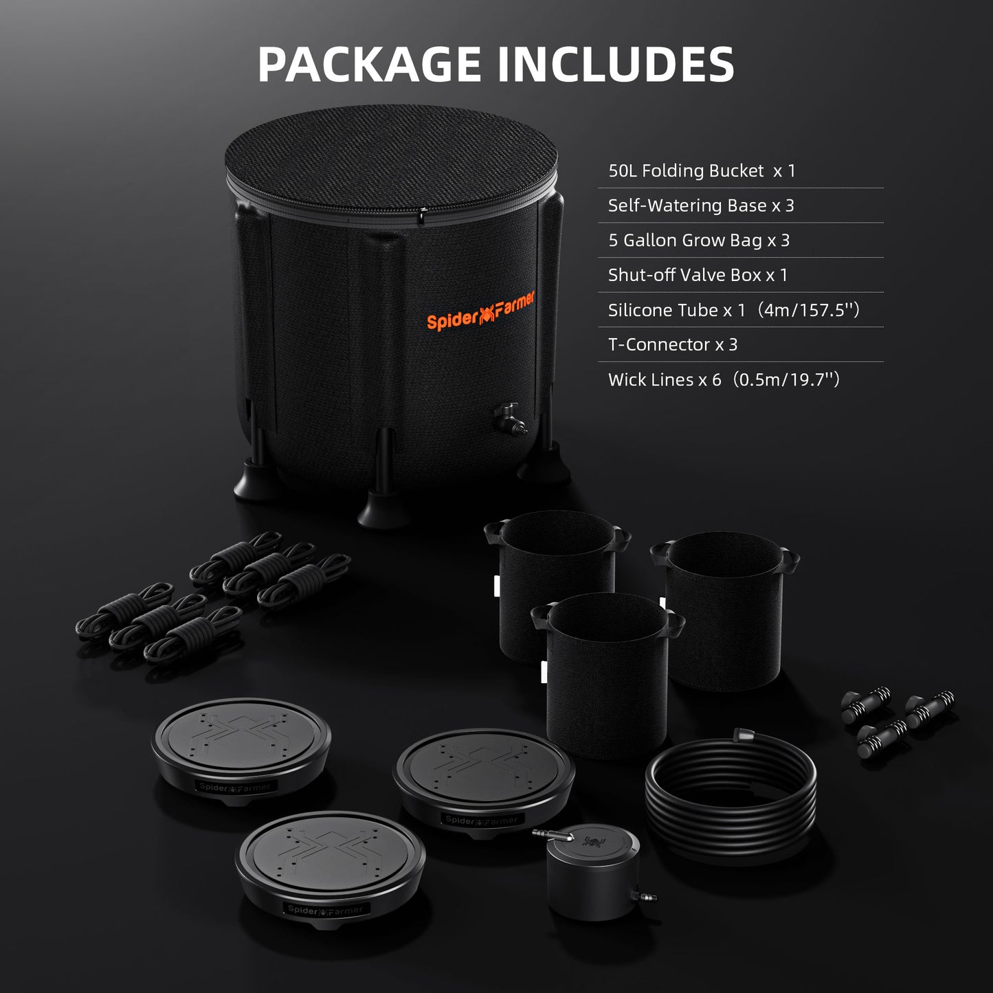 Spider Farmer Self-Watering System 4er Kit - Bild 3 Produktbild