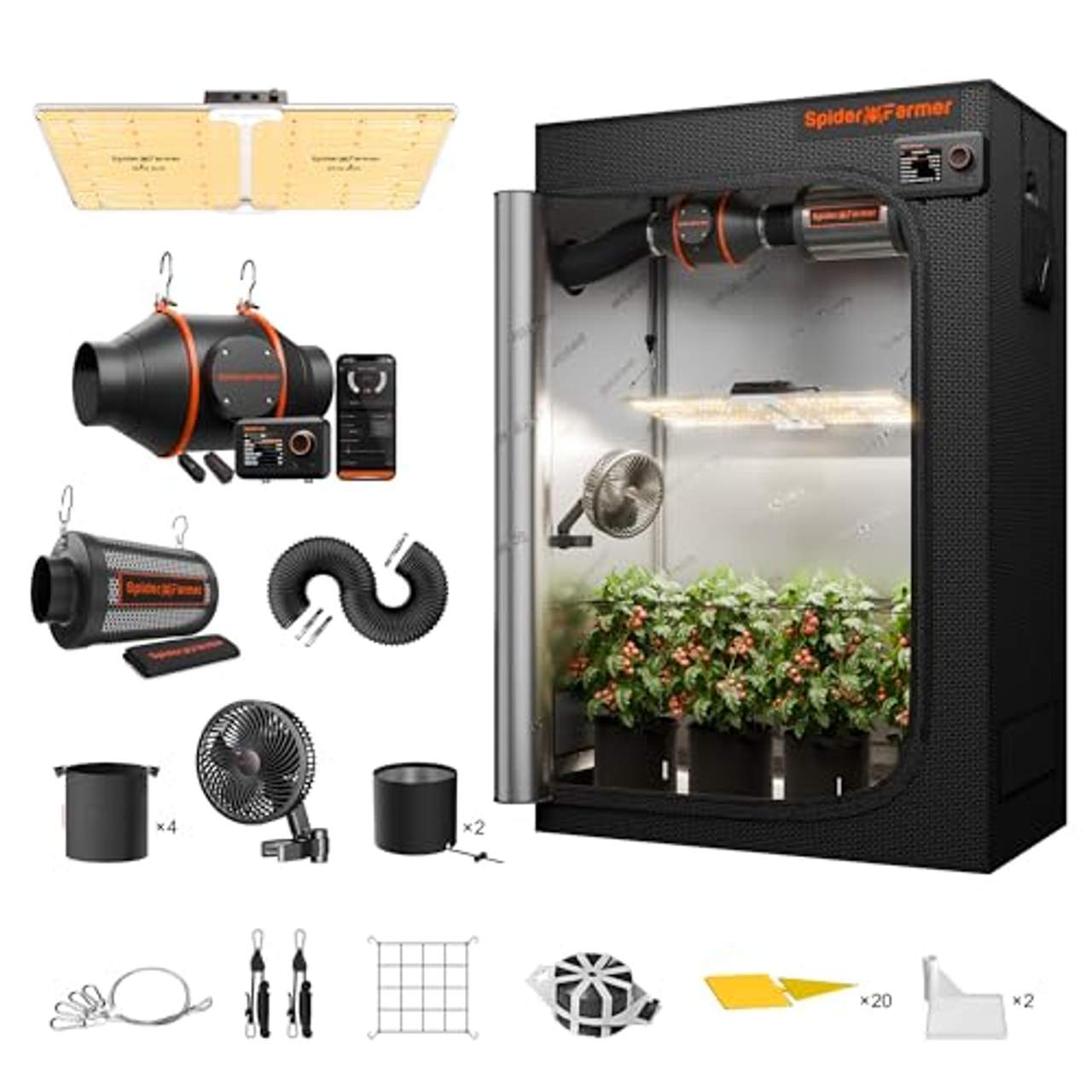 Spider Farmer Komplettset 120x60